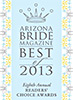 Arizona Bride Magazine Award 2013